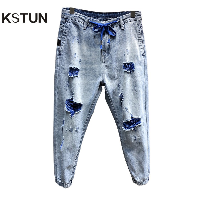 ripped jogger jeans