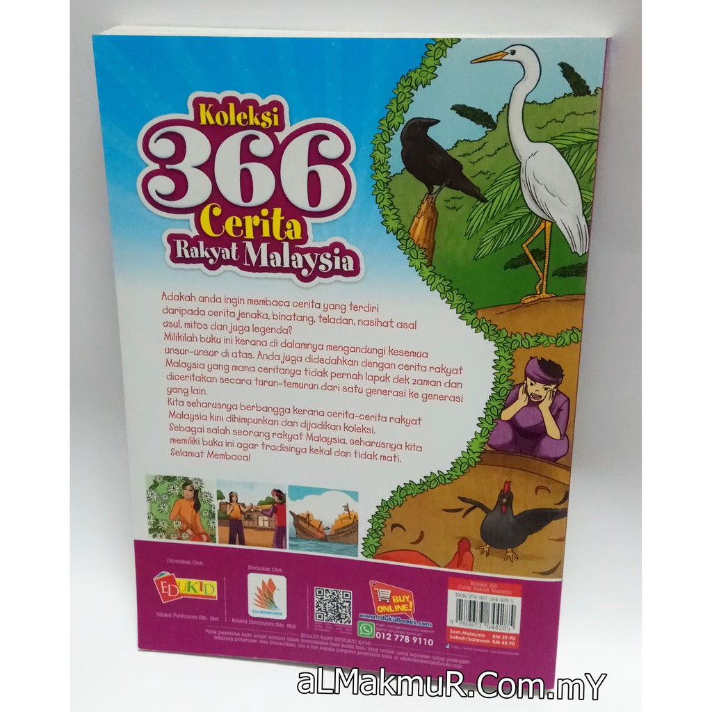 Myb Buku Koleksi 366 Cerita Rakyat Malaysia 1 Hari 1 Cerita Edukid
