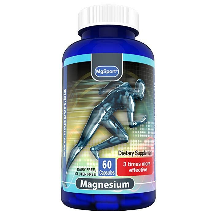 MgSport High Absorption Magnesium for Leg Cramps and Sore Muscles 60