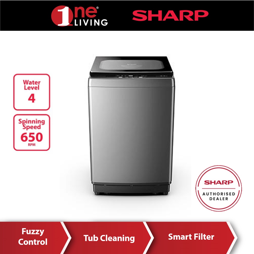 Sharp 12.5kg Top Load Washing Machine ESX1221 Shopee Malaysia