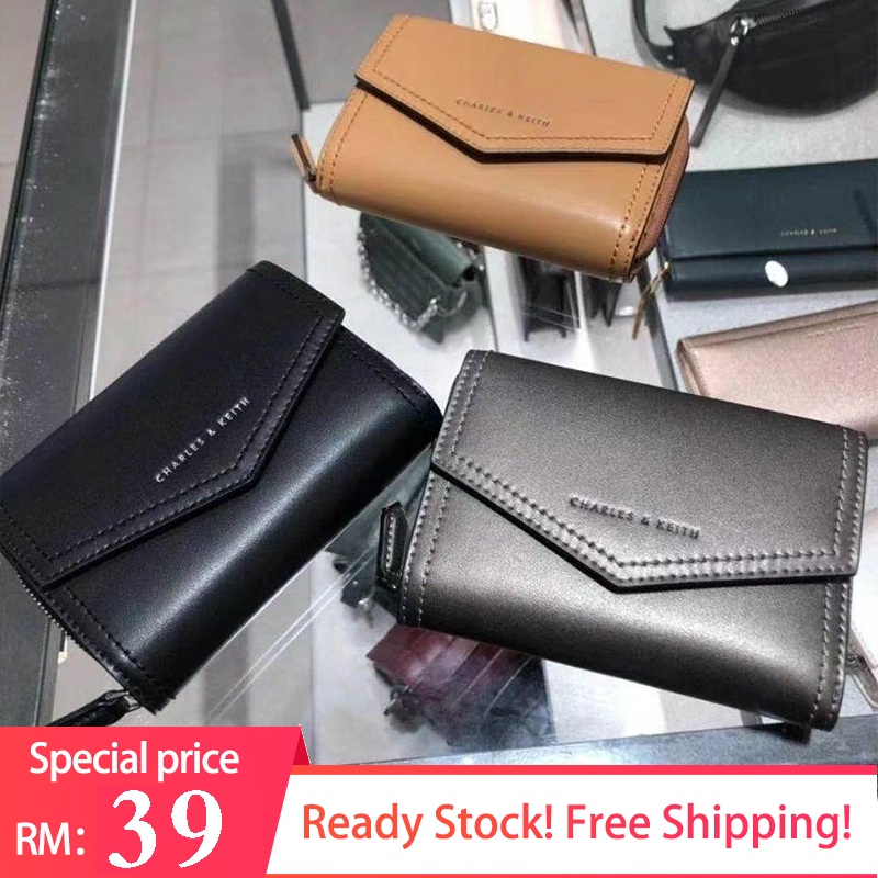 CNK Charles and Keith Women's Folding Envelope Wallet Card Holder CK6-107700427