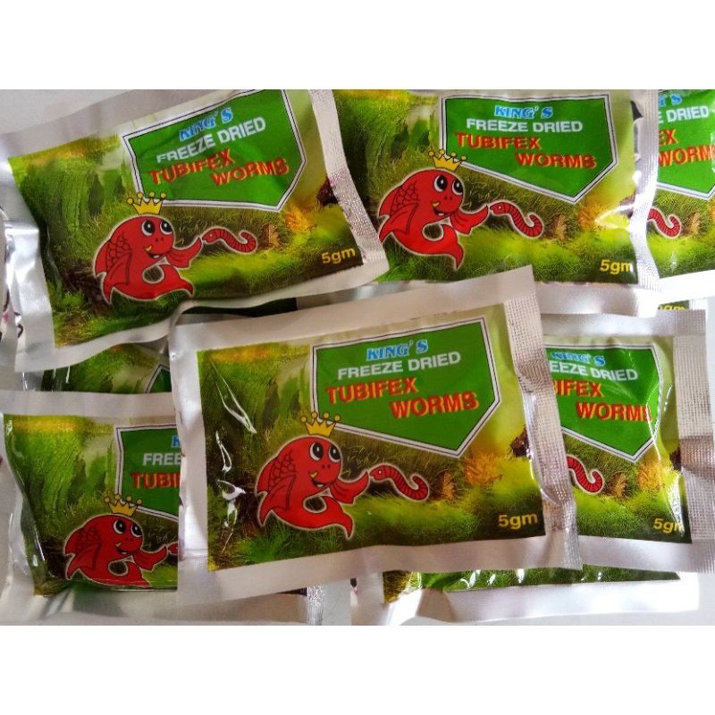 King’s Freeze Dried Tubifex Worms Fish Food 5g