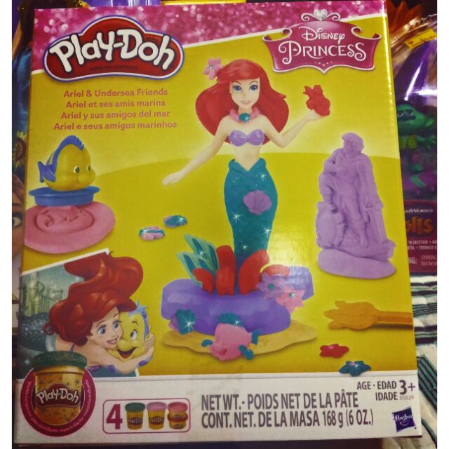 ariel mermaid play doh