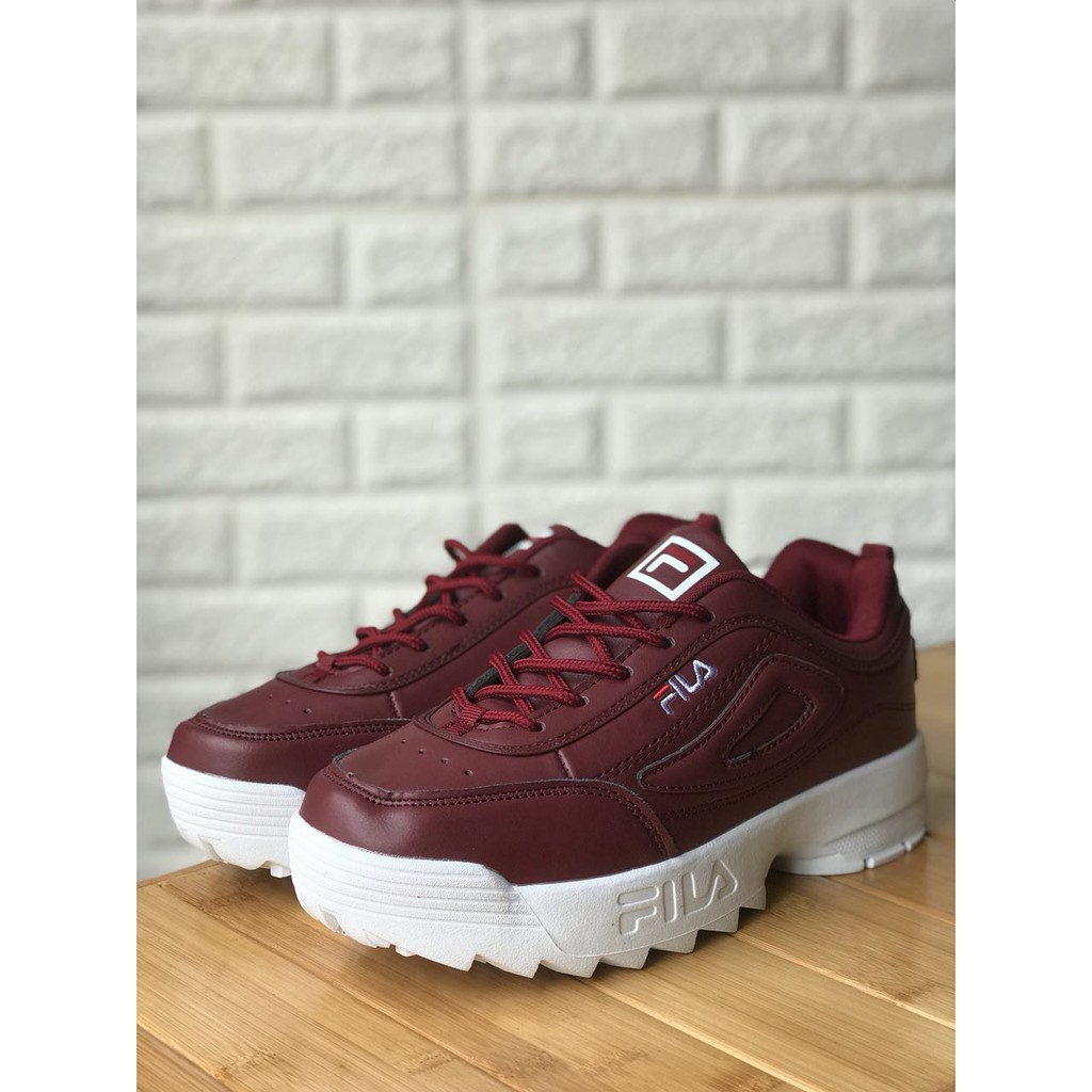 maroon fila disruptor