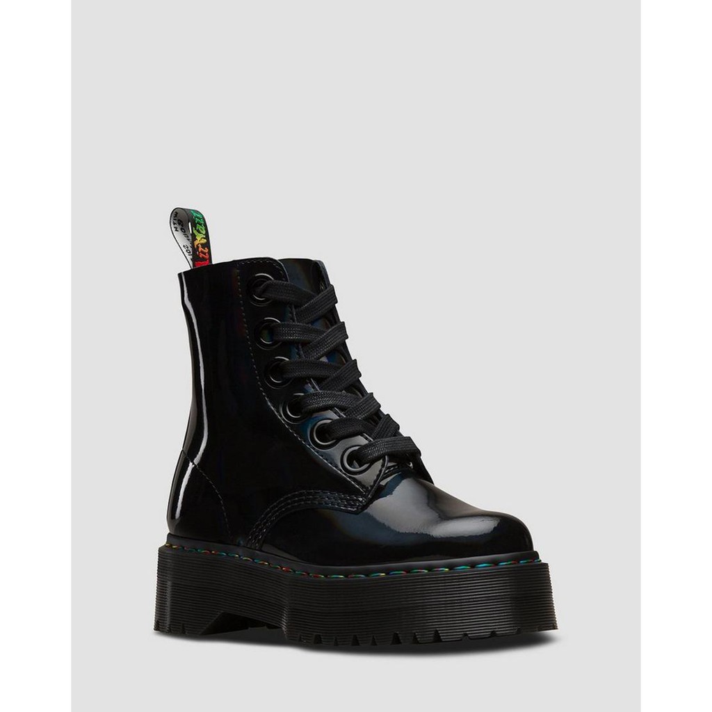 black rainbow dr martens