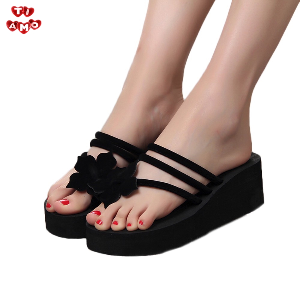 platform heels slippers