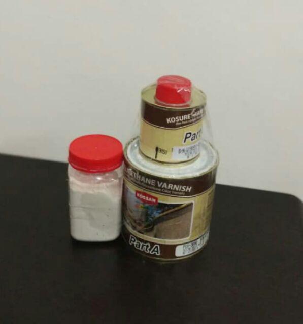 PU EPOXY CLEAR TRANSPARENT VARNISH 1L KOSSAN PAINT 