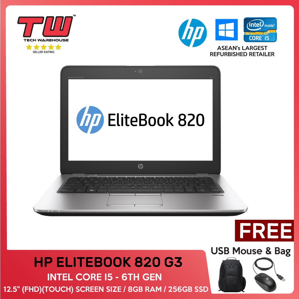 Hp Elitebook 0 G3 Touch Intel Core I5 6th Gen 12 5 8gb Ram 256gb Ssd Tech Warehouse Factory Refurbished Shopee Malaysia