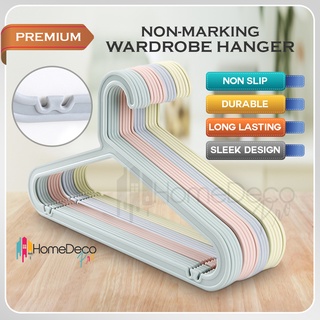 Premium No Trace Nordic Color Plastic Clothes Hanger Baju Ikea Style [Ready Stock] Adult Hanger Dewasa