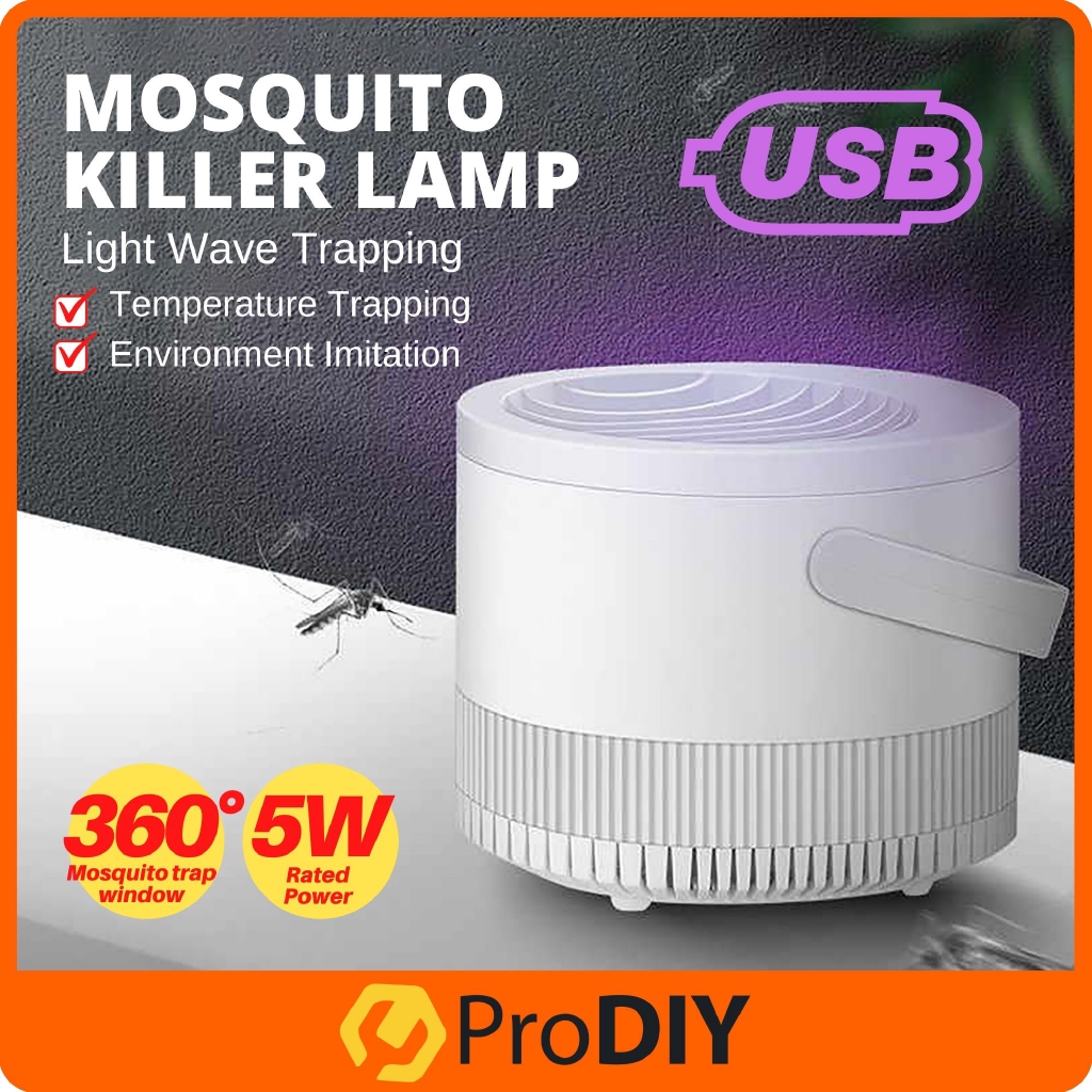 USB Mosquito Killer lamp 5W Repellent Artifact LED Trap Insect Pest Control Kipas Penangkap Nyamuk ( 665 )