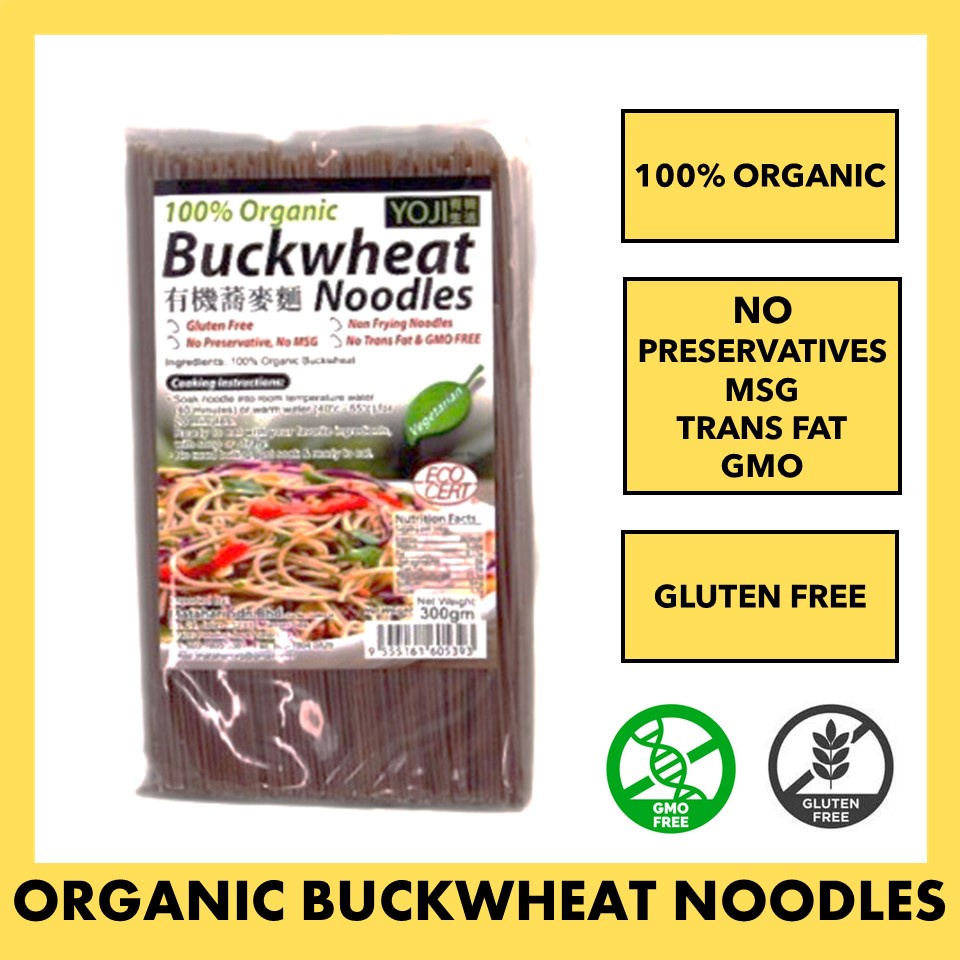 MH Food 100% Organic Buckwheat Noodles (300g) Healthy Soba Sugar Free Low  Carb Diet Keto Zero Calories Diabetic | Shopee Malaysia