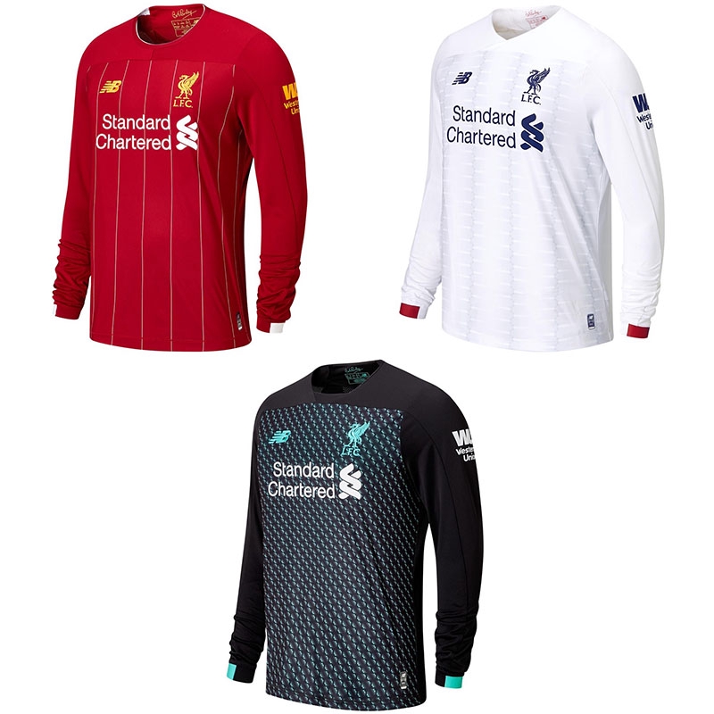 liverpool white long sleeve jersey