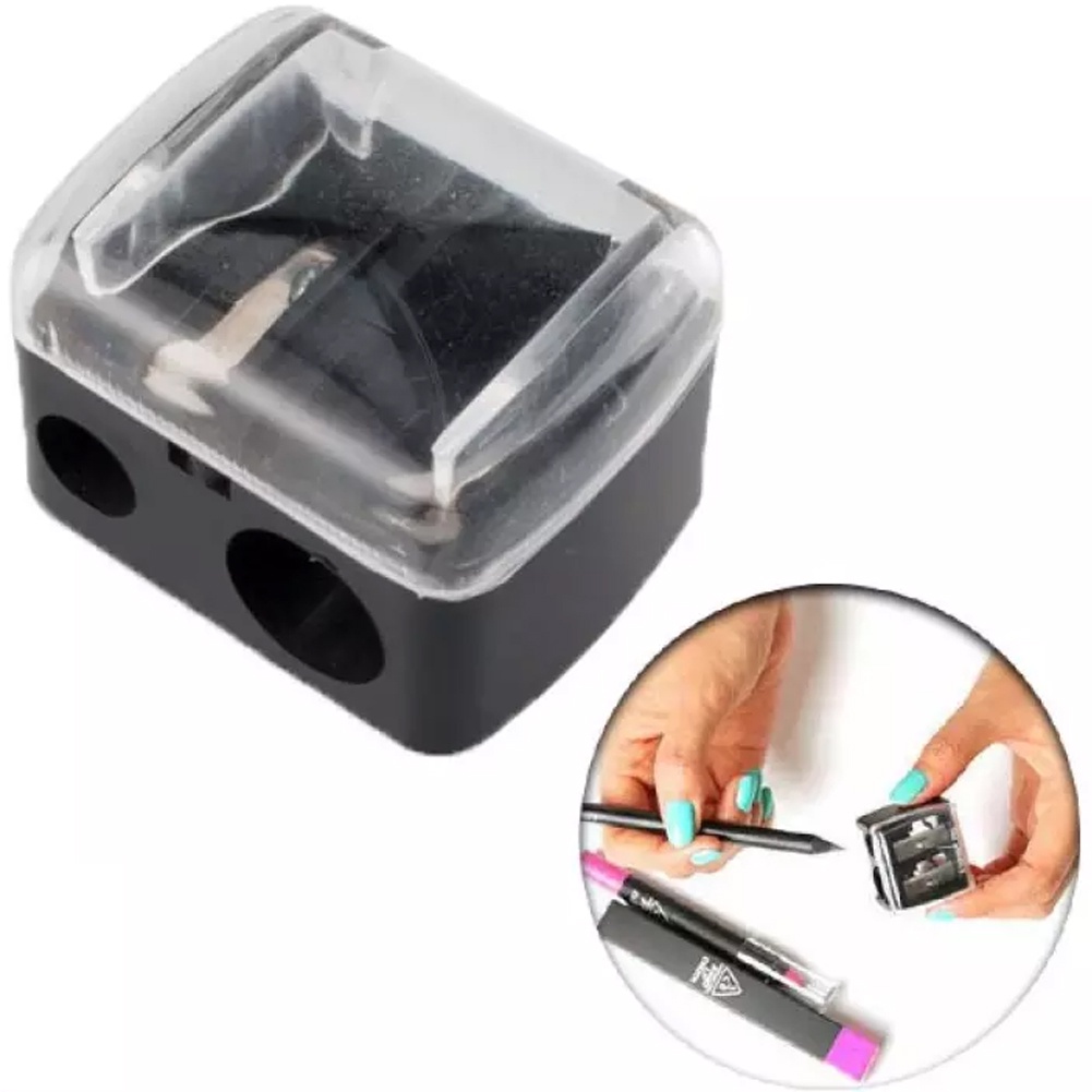 Double Holes Cosmetic Sharpener Useful Pencil Sharpener For Cosmetic  Brush/Eyeliner Pencil/Makeup Pencil | Shopee Malaysia