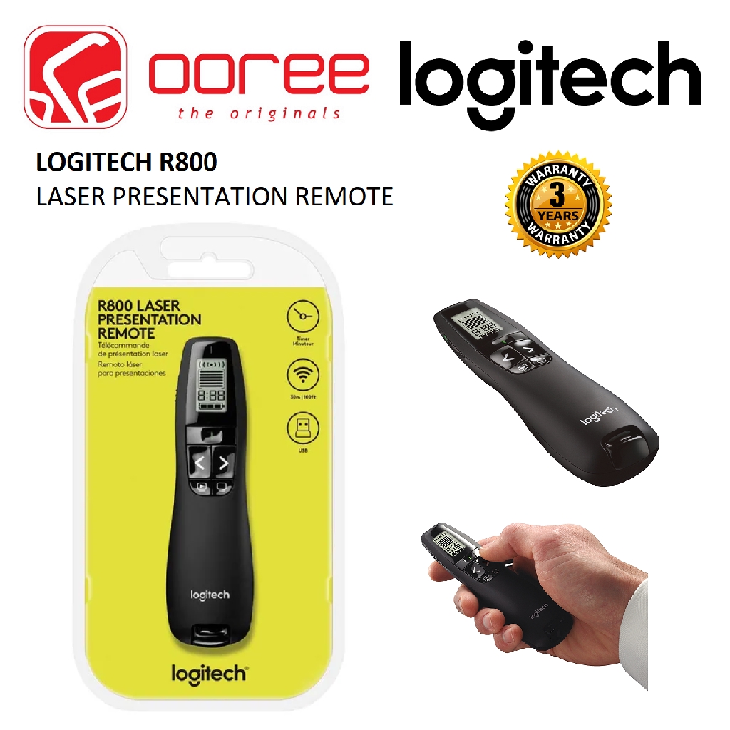 LOGITECH R800 LASER PRESENTER POINTER 