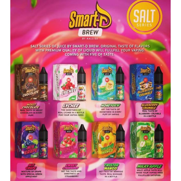 Smart D Brew 10ml Salt Pod Flavors Smart D Brew Shopee Malaysia
