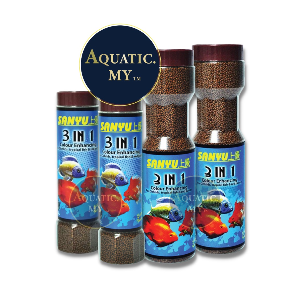 SANYU 3 In 1 Colour Enhancing For Cichlids, Tropical Fish & Red Parrot