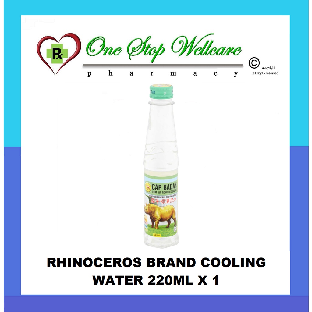 RHINOCEROS BRAND COOLING WATER 220ML (EXP 9/2025) Shopee Malaysia