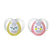 Tommee Tippee Night Time Orthodontic Soother 2 Pcs
