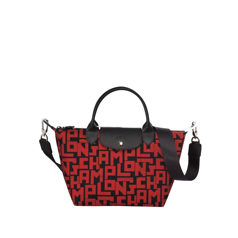 Longchamp Le Pliage Lgp Small Top Handle Bag - Red/Black | Shopee Malaysia