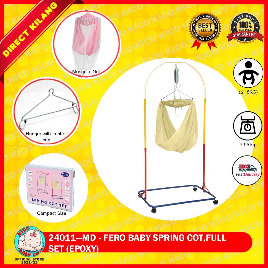 baby-cot-my-dear-spring-cot-3-adjustable-level-spring-cot-full-set