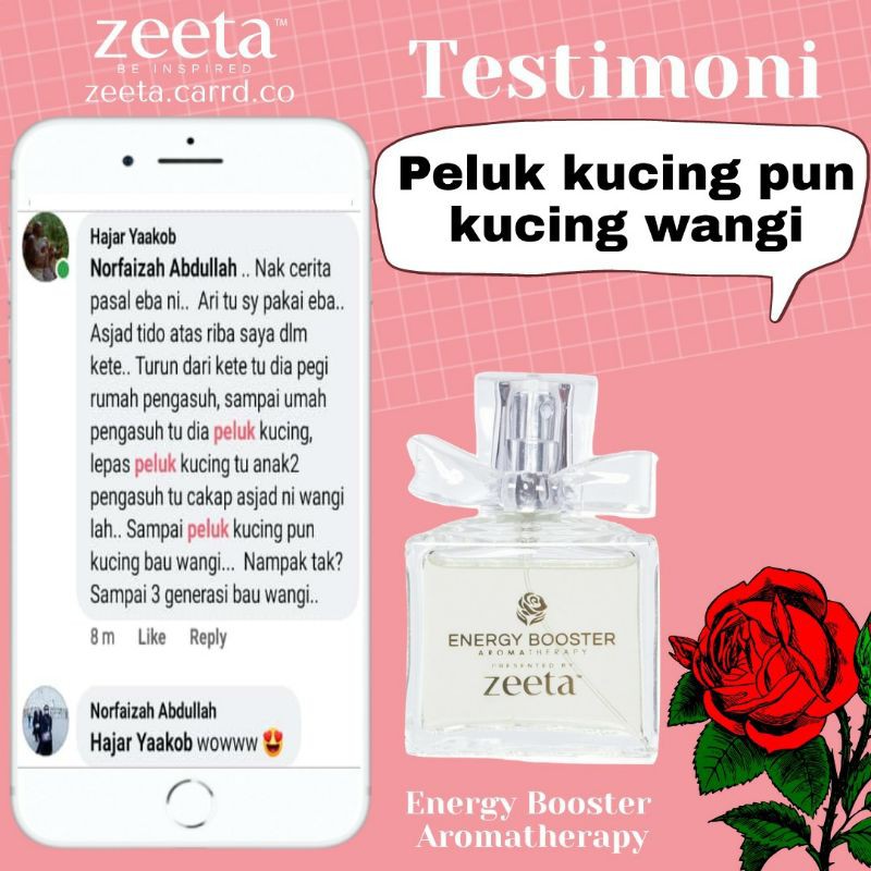 Energy Booster Aromatherapy by zeeta  Shopee Malaysia
