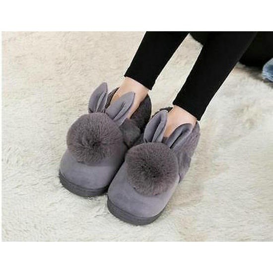 platform fluffy slippers