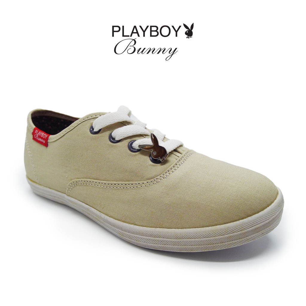 Playboy Bunny Women's Casual Lifestyle Canvas Lace-up Sneakers PCL0687 |  Shopee Malaysia