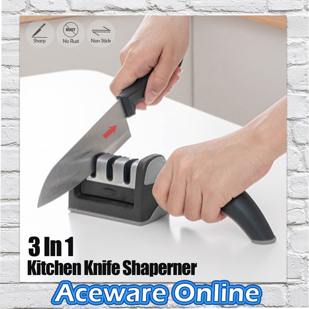 Kitchen Knife Sharpener, 2021 Upgraded Self-adjusting Angle Sharpener ...