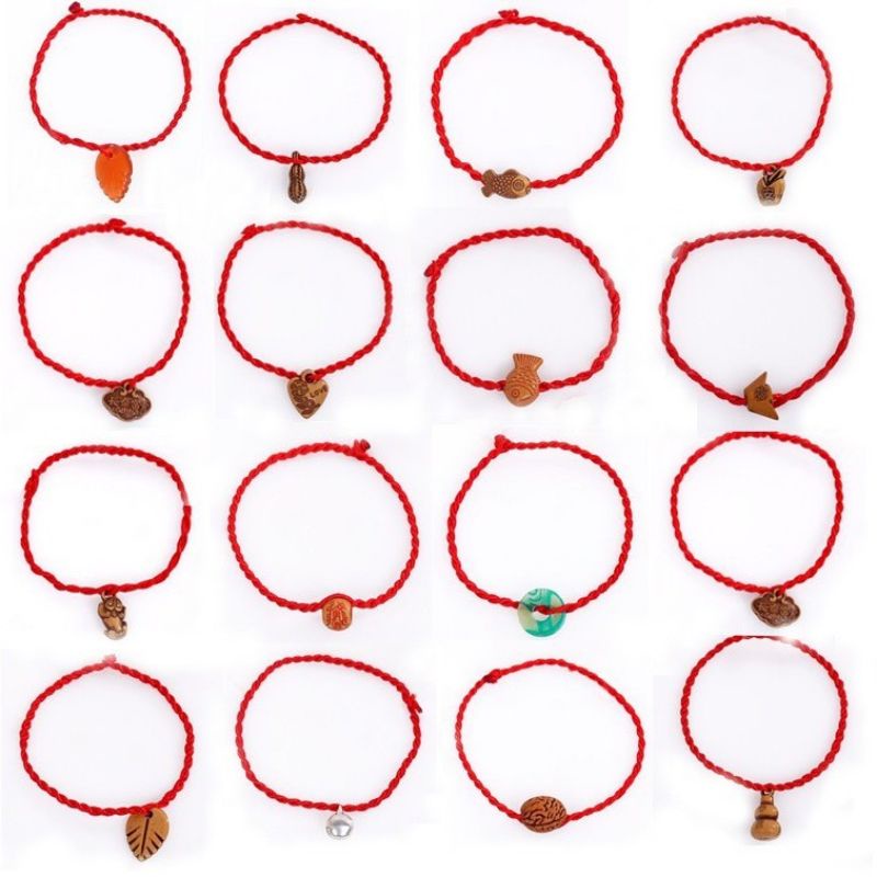 Combo 2 Lucky Red String Bracelets (Random Delivery) Shopee Malaysia