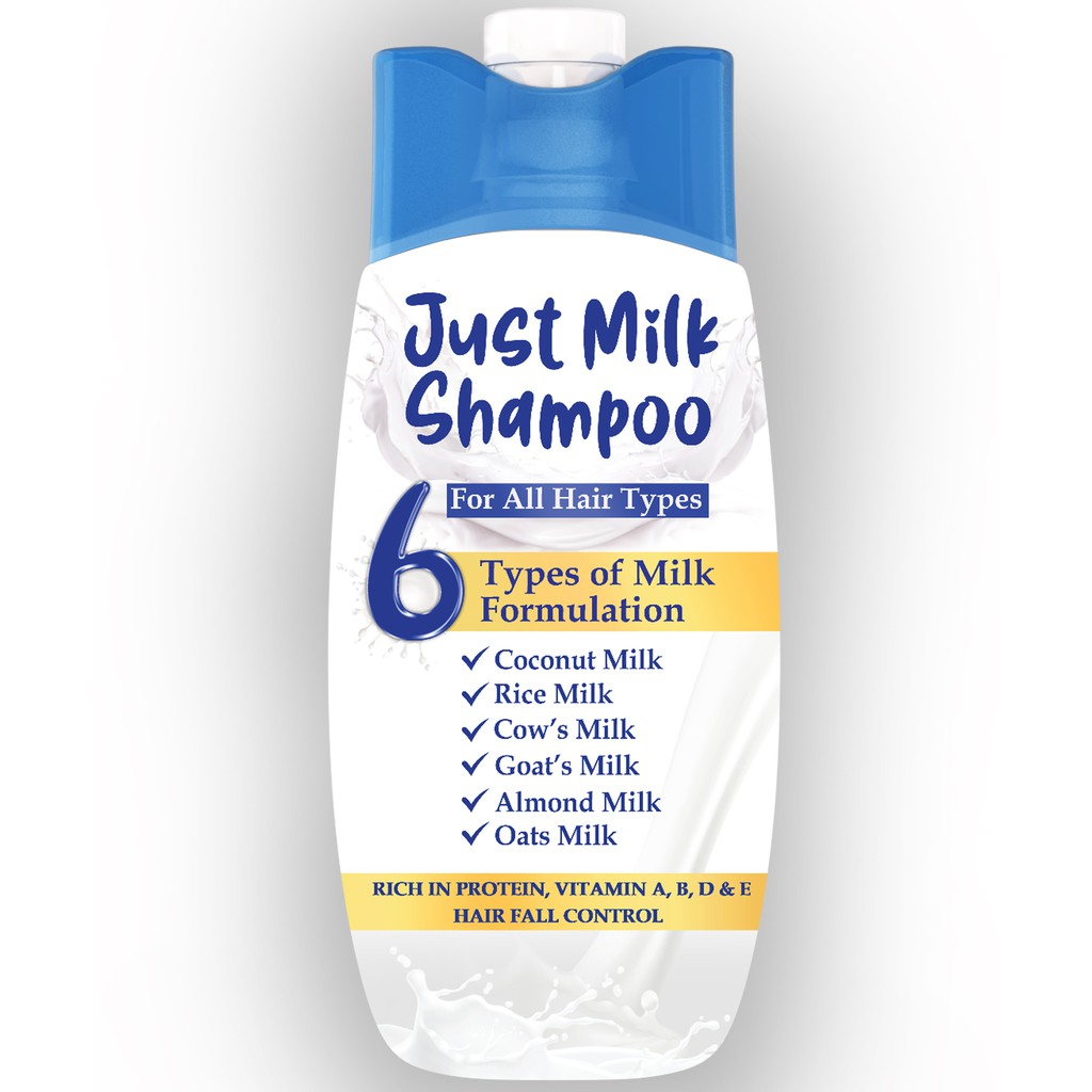 Just Milk Shampoo For All Hair Types Shopee Malaysia