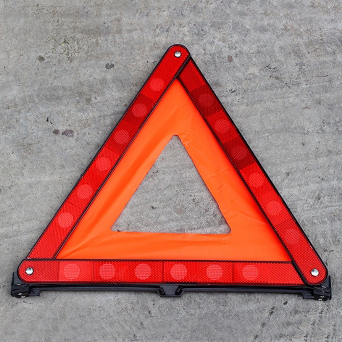 Timetided Car Vehicle Emergency Breakdown Warning Sign Triangle Reflective Road Safety Foldable Reflective Road Safety 