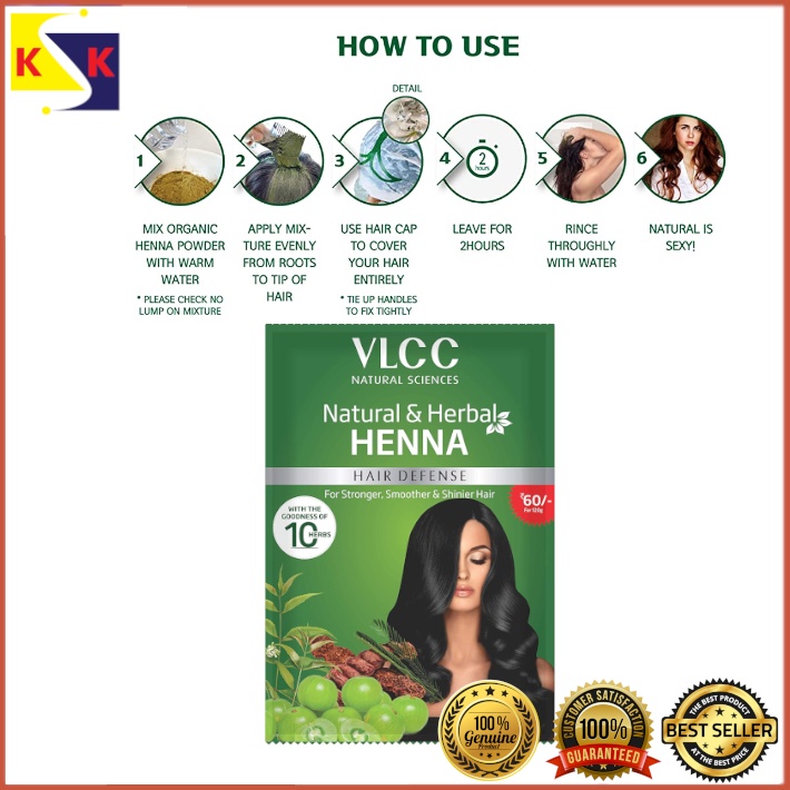 VLCC Natural & Herbal Henna Hair Defense - 120g | Shopee Malaysia