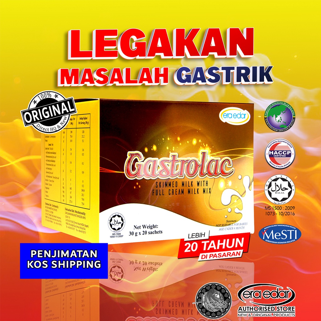 600g GASTROLAC Mix Legakan Gastrik ~ 20 Sachet ( 30g ) Susu Penawar ...