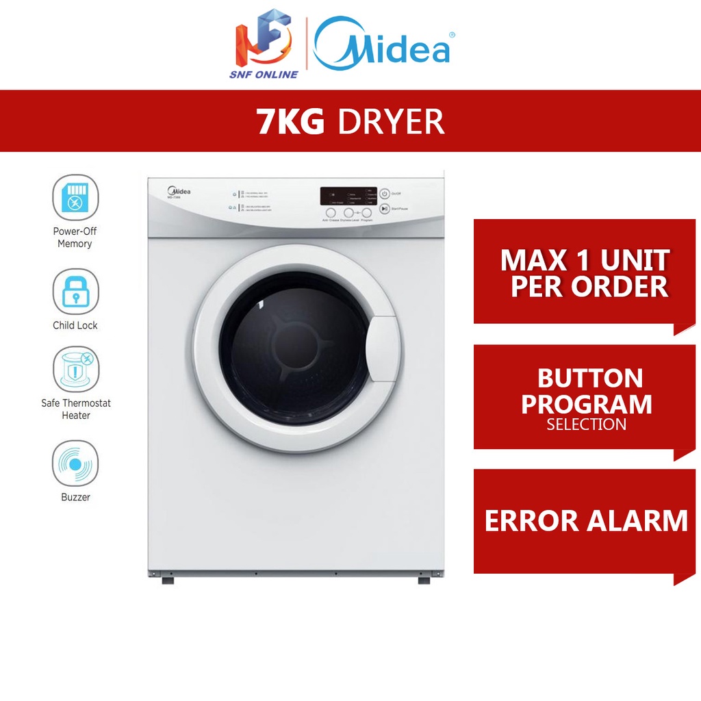 Midea Dryer (7 kg) MD7388 MD7388 Shopee Malaysia