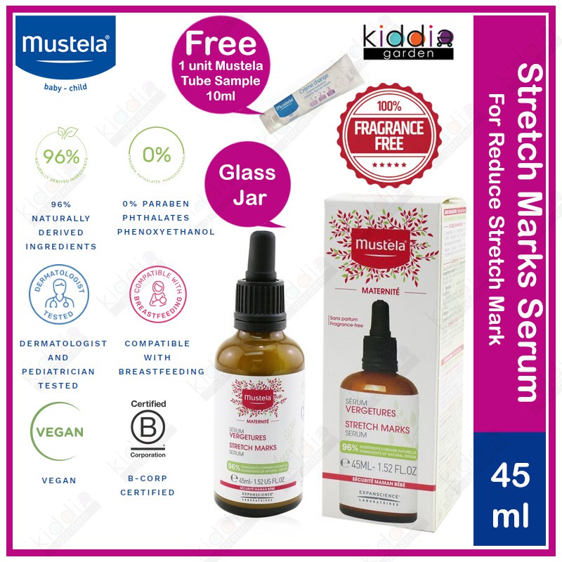 review mustela stretch mark serum