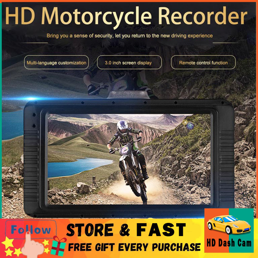 Motorcycle Camera Recorder Dvr Motor Dash Cam With Specialized Dual Track Front Rear Recorder Motorbike Electronics Shopee Malaysia