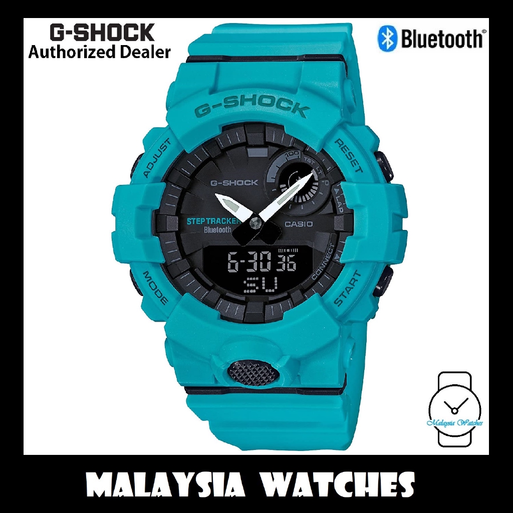 Official Warranty Casio G Shock Gba 800 2a2 G Squad Step Tracker Bluetooth Analog Digital Blue Resin Watch Gba800 Shopee Malaysia