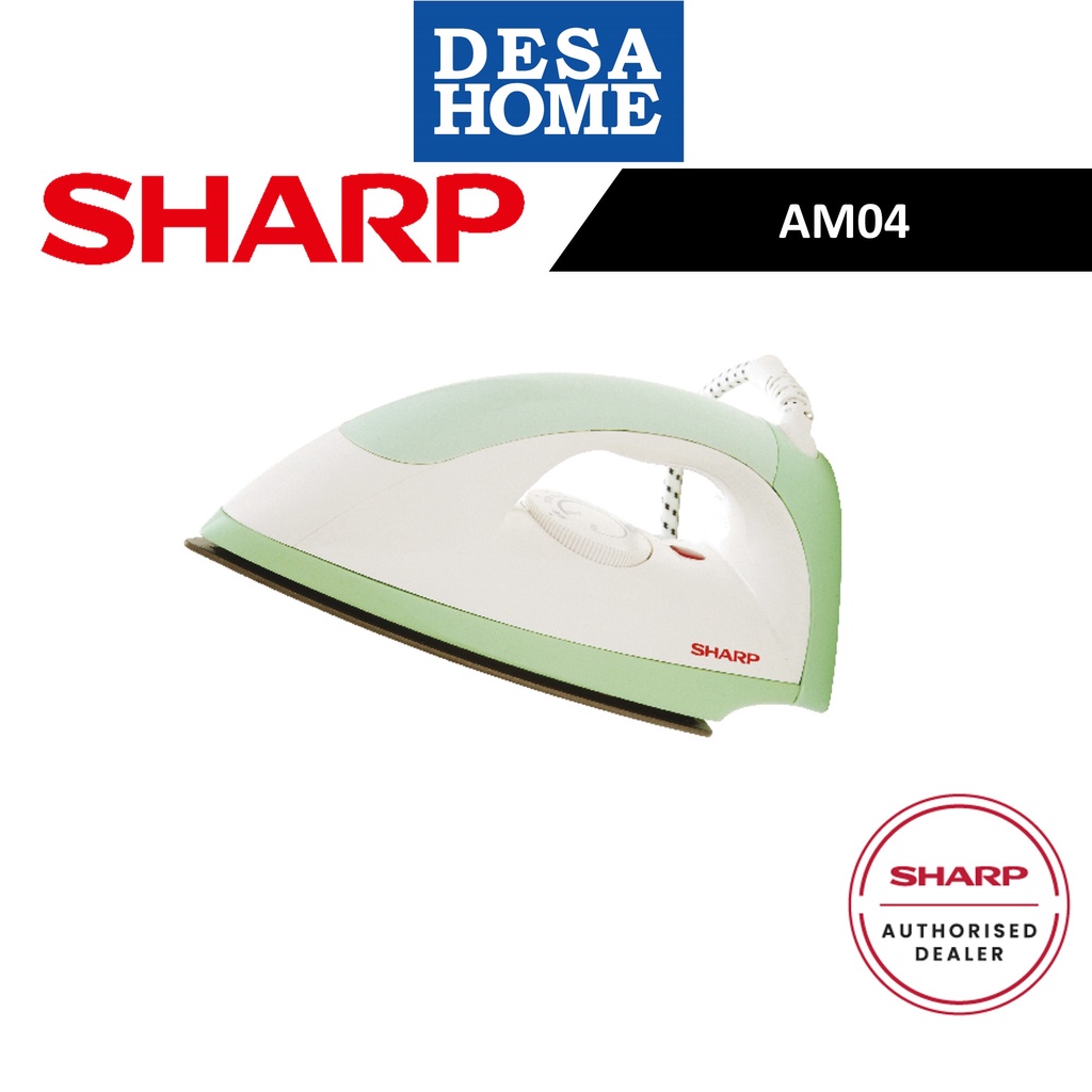 SHARP AM04  1000W IRON  COLOUR: WHITE + LIGHT GREEN
