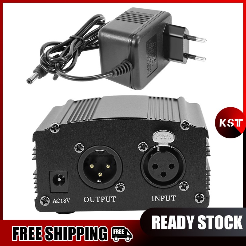 48V Phantom Power For BM 800 Condenser Microphone Studio Recording