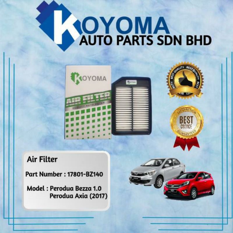 Koyoma Perodua Bezza 1 0 Air Filter Shopee Malaysia