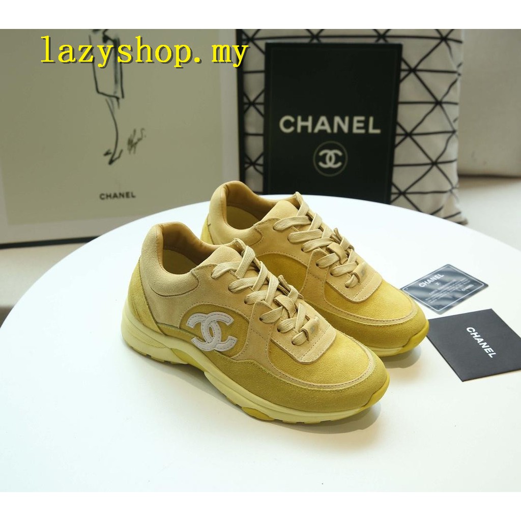 chanel sneakers yellow