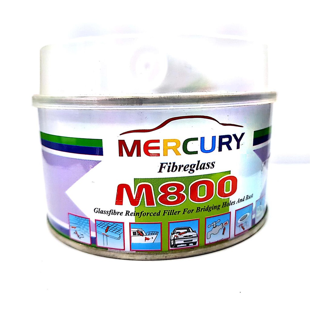 MERCURY M800 FIBREGLASS FILLER 280g with HARDENER Shopee Malaysia