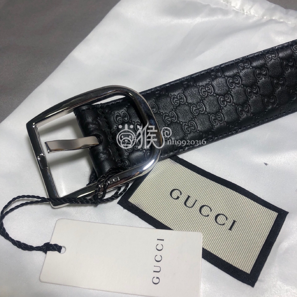 gucci embossed belt