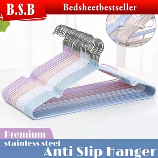 B.S.B Hanger Premium Stainless Steel Anti Slip Hanger Baju [Ready Stock] High Quality