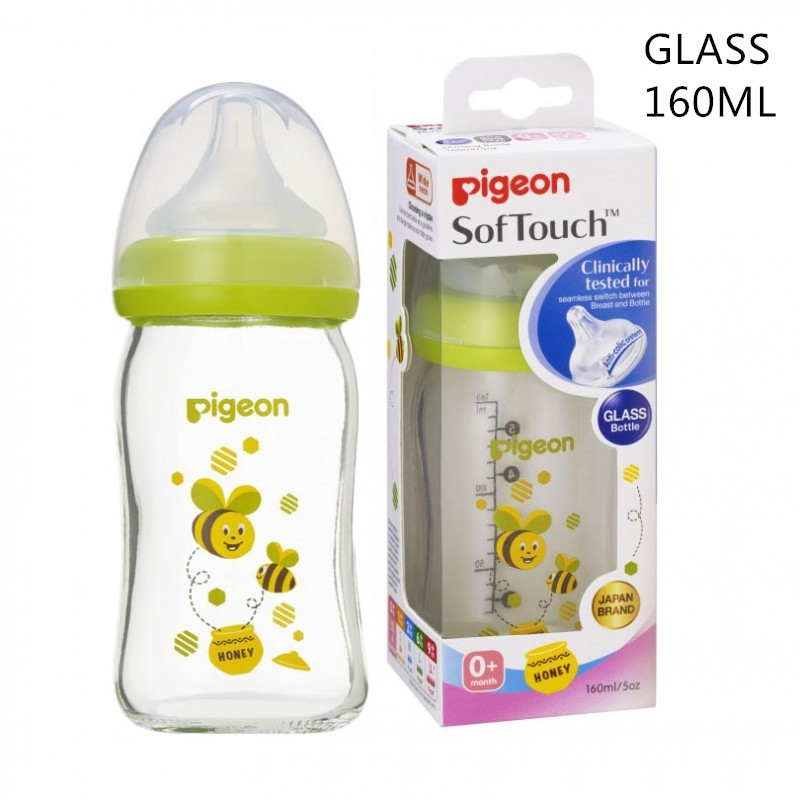 pigeon glass bottle