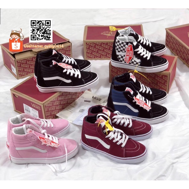 vans old skool high red