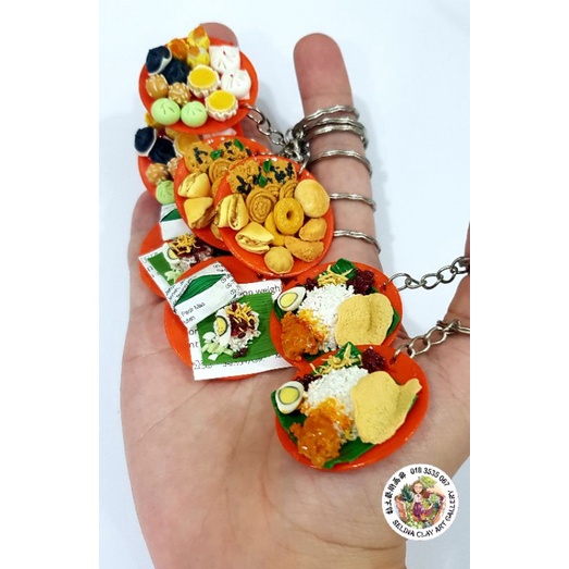 Local Handmade Handicraft Miniatures Clay Food-key chain