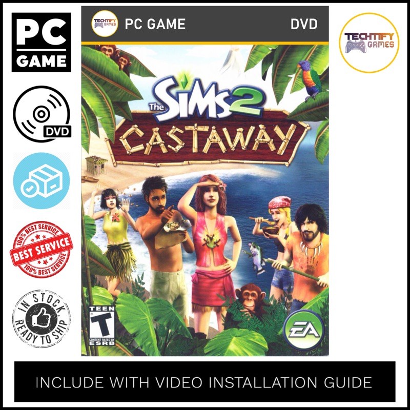 Pc Game The Sims Castaway Stories Offline Dvd Shopee Malaysia