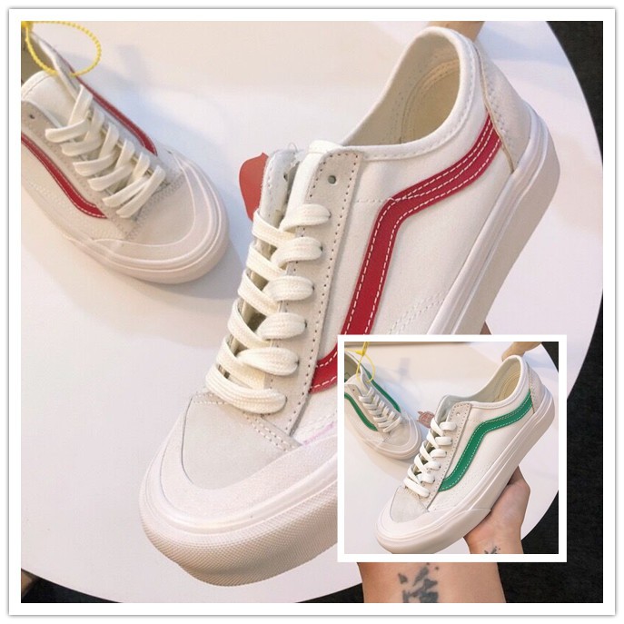 Vans Style 36 Decon Sf G Dragon The Same White Red White Green Killer Whale Half Moon Baotou Vulcanized Skateboard Shoes Canvas Shoes Shopee Malaysia