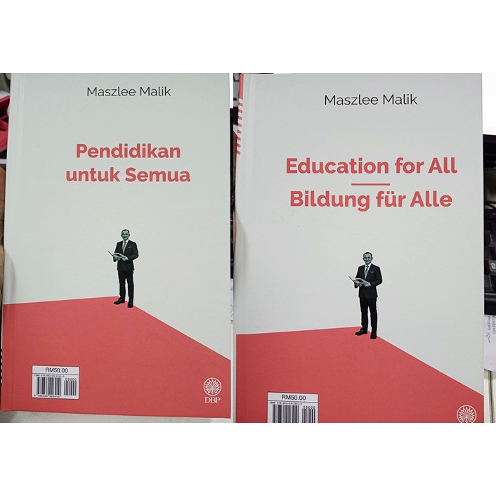 Dbp Hot Maszlee Malik Pendidikan Untuk Semua Education For All Dwibahasa Melayu English Kulit Keras Shopee Malaysia